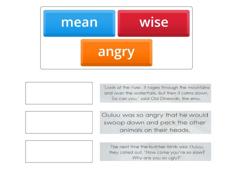 Identifying Character Traits_1 - Match up