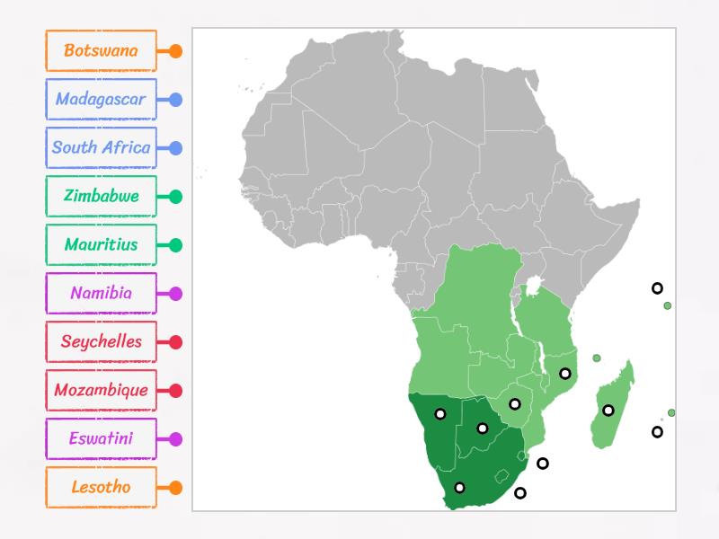 southern region of africa