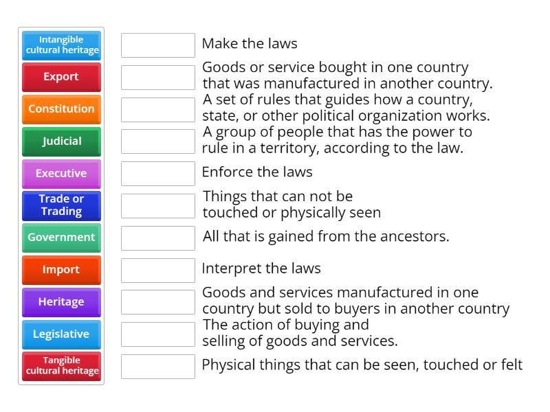 Revision term 3 exam - Une las parejas