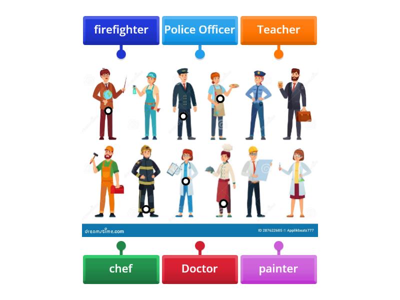 Different Jobs, F1 - Labelled diagram