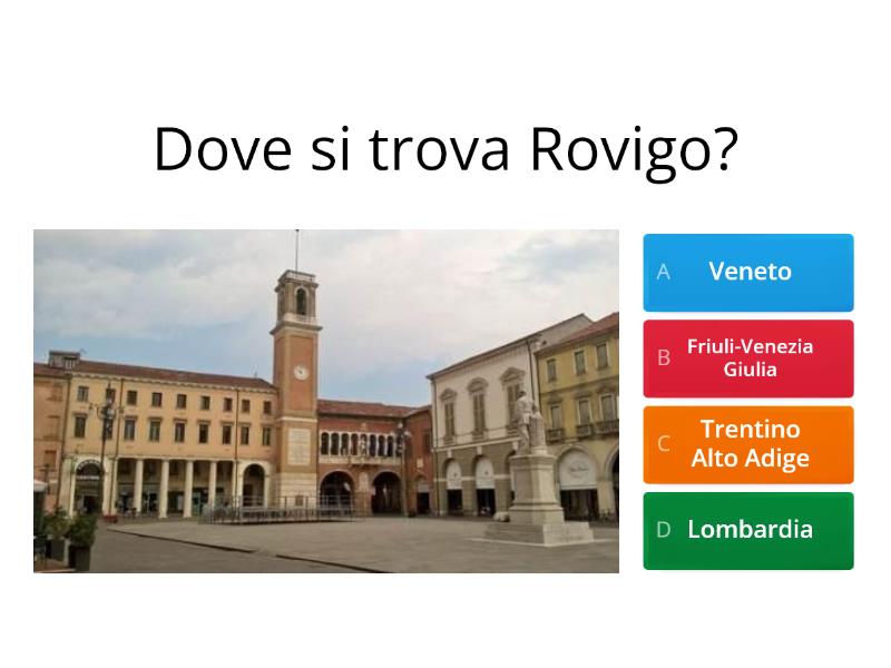 Le Regioni Italiane - Classe Quinta - Quiz