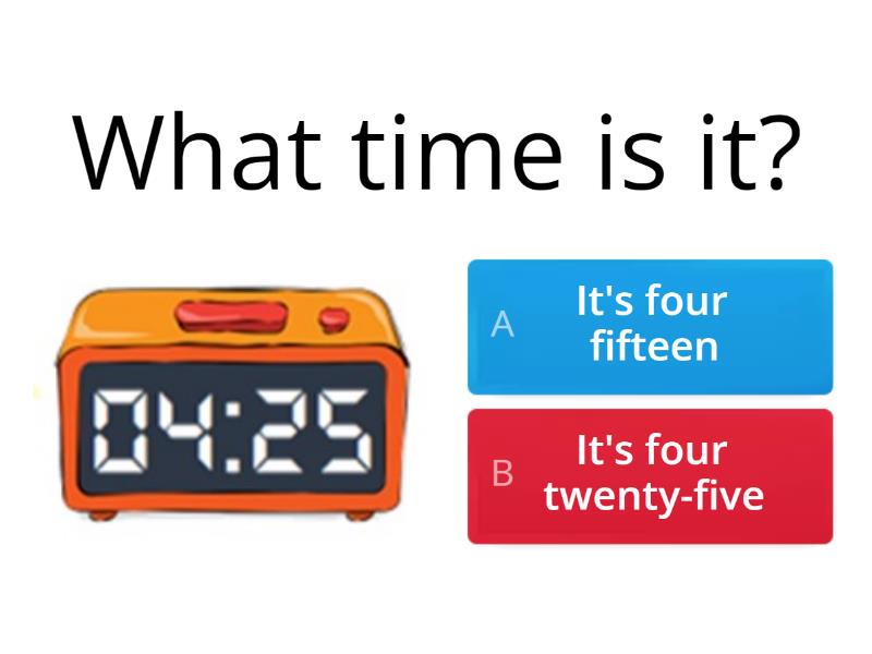 Telling The Time Quiz