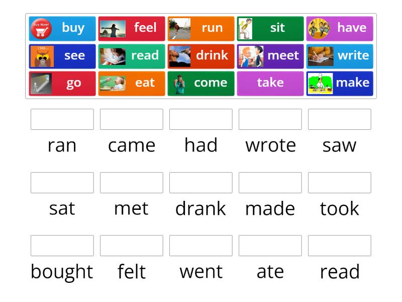 Irregular verbs - Match up