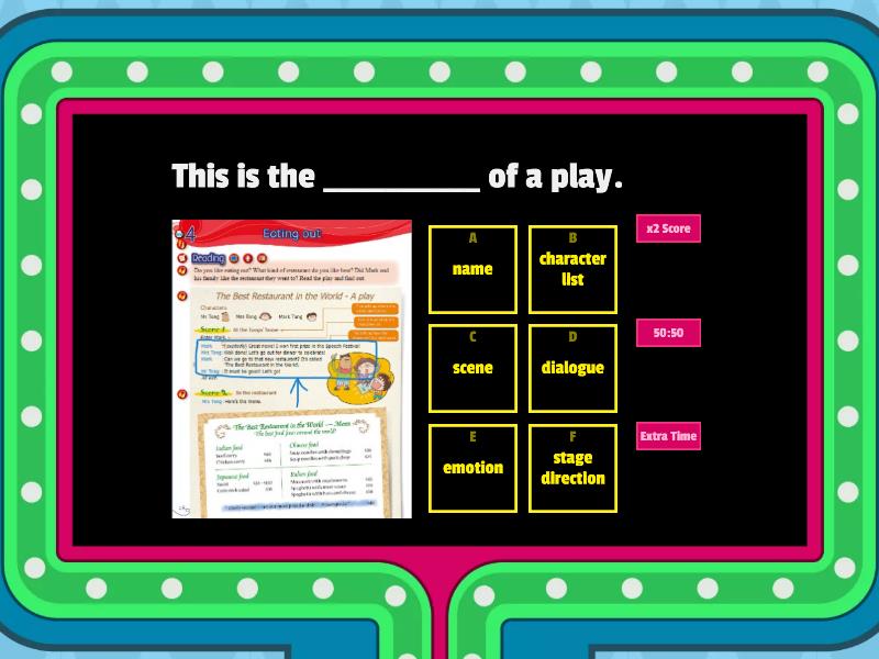 Reading_Consolidation_The Best Restaurant in the World - Gameshow quiz