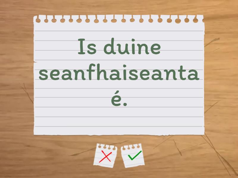 Colscaradh: An Fear - Flash cards