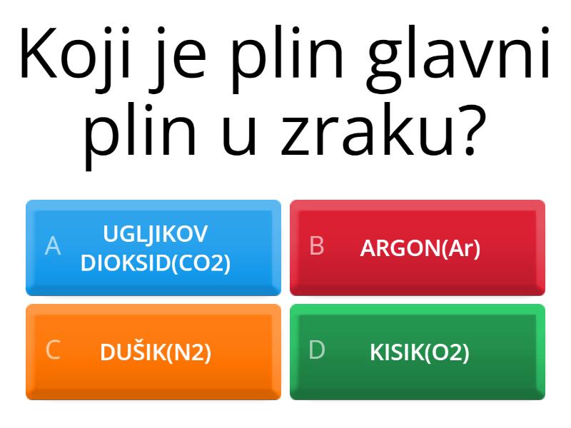 Kemija 8 Razred - Quiz