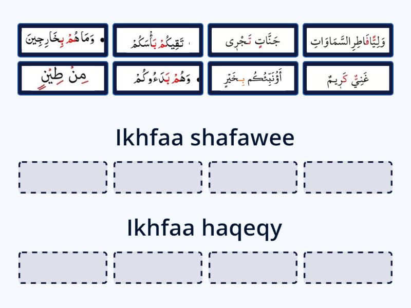 the ikhfaa - Group sort