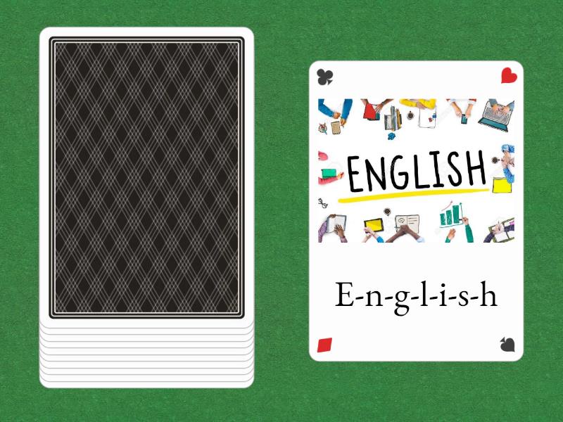 Let´s spell some vocabulary - Cartas al azar