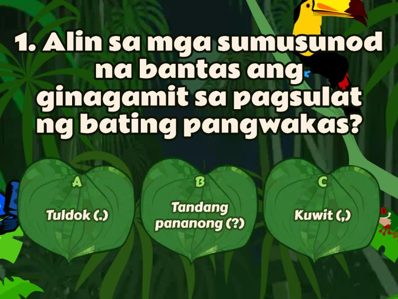 Mga Bahagi Ng Liham - Quiz