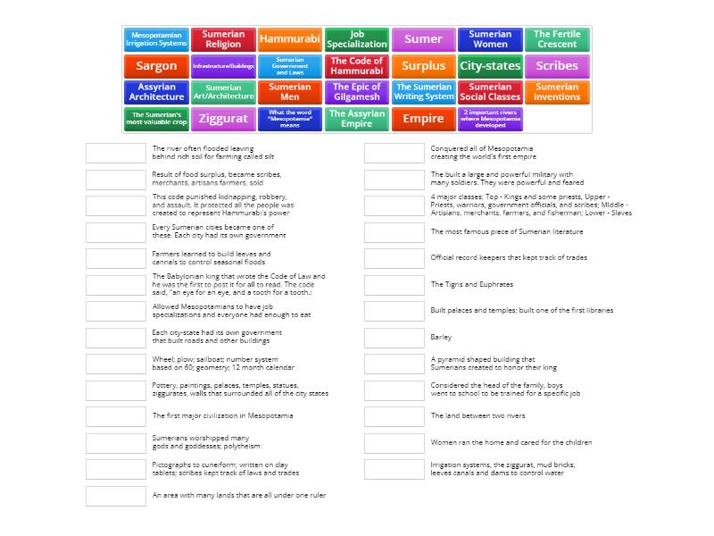 mesopotamia-match-up