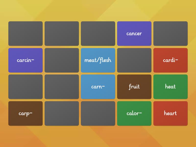 Starting with C (set 1) Matching pairs