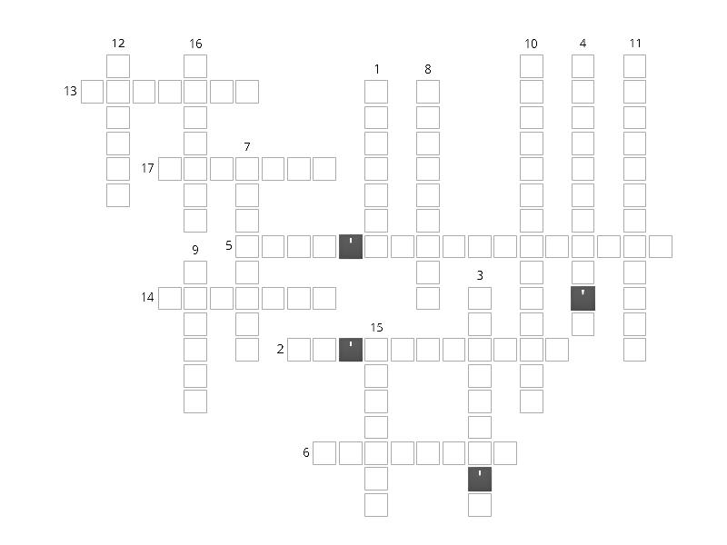 navigate A2 unit 5 vocabulary revision - Crossword