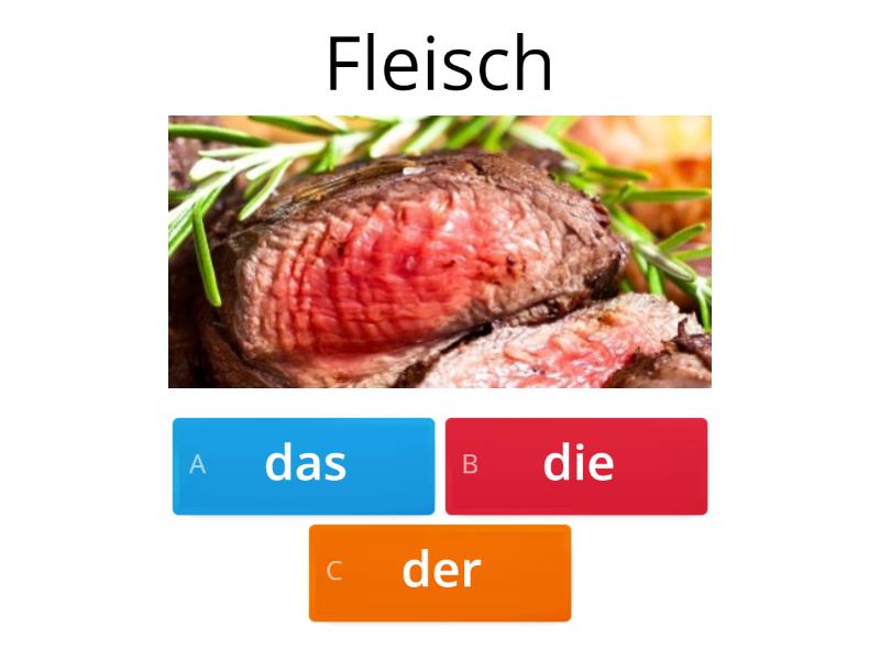 der/die/das German A1 Đố vui