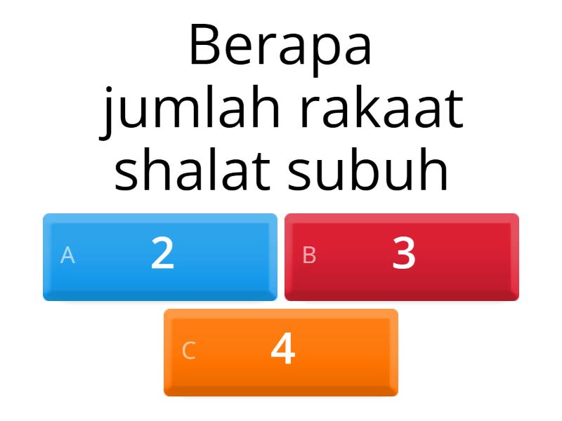 Shalat - Quiz