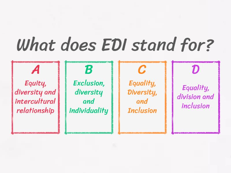 EDI @ The Festival of Cultures_ - Quiz