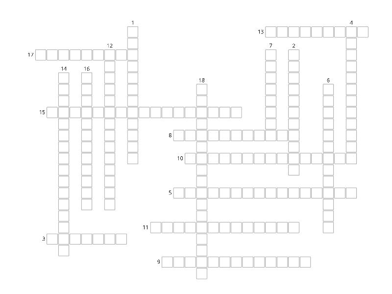 CrossWord Mexican Independence - Crucigrama