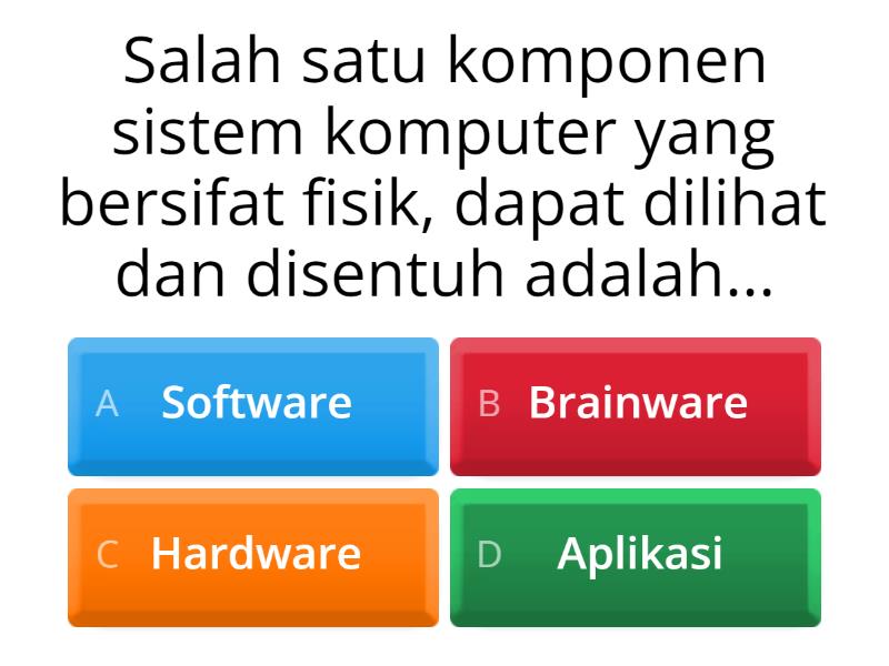 Sistem Komputer - Quiz