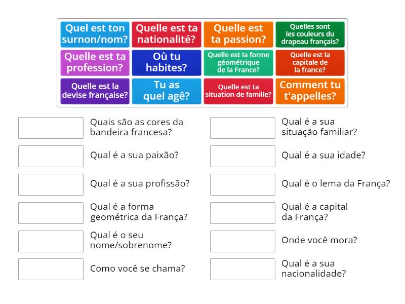 Francês | Questions - Associação