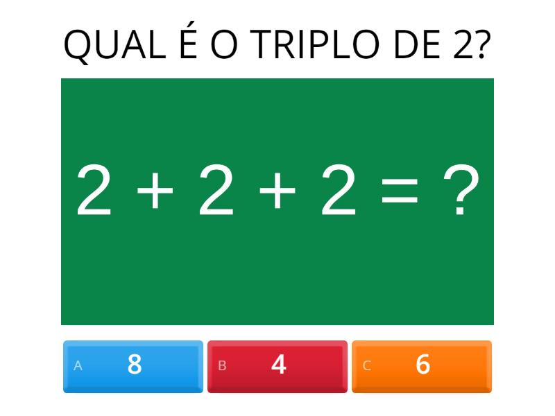 Triplo com soma - Quiz
