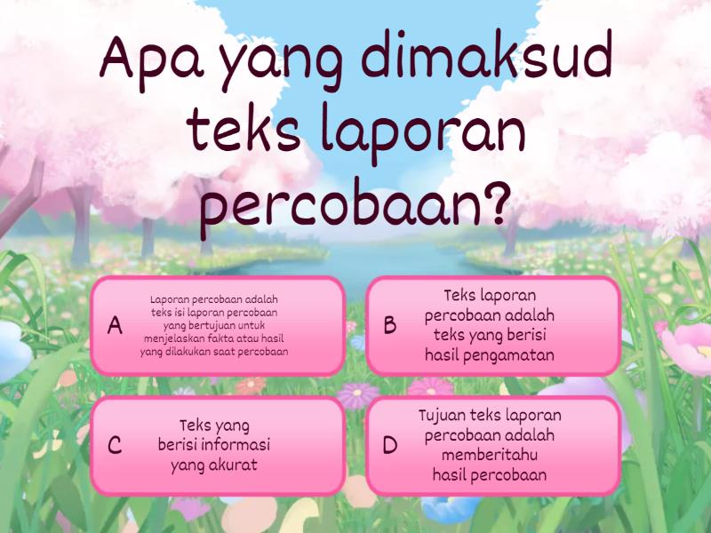 Teks Laporan Percobaan - Quiz