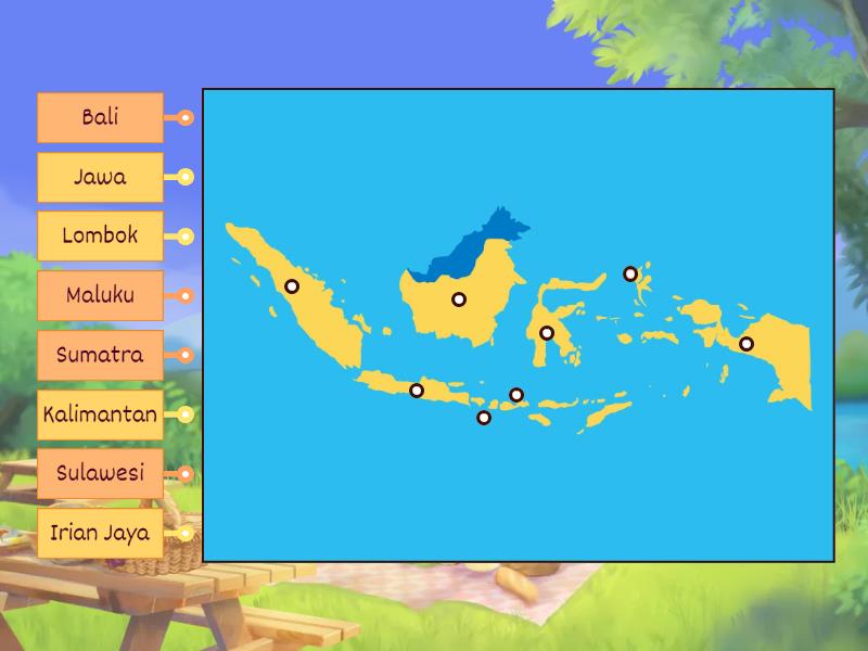 Peta Buta Indonesia Labelled Diagram