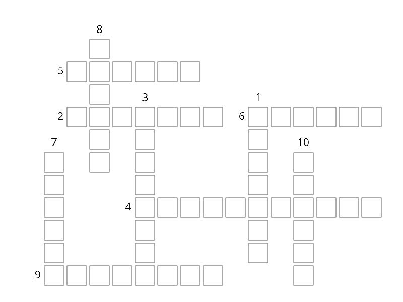 IE4B Every Family is Different Puzzle Crossword