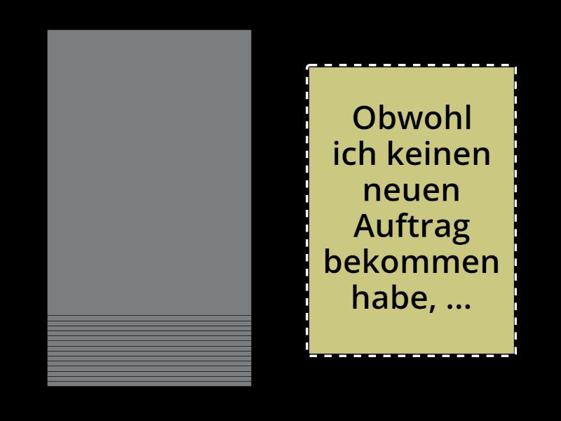 deshalb, trotzdem, obwohl, weil Speaking cards