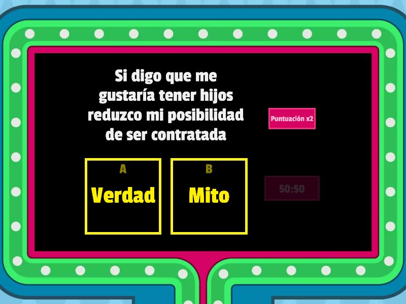 Mitos Y Verdades "Mi Primera Entrevista Laboral" - Gameshow Quiz