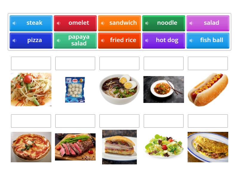 foods - Match up
