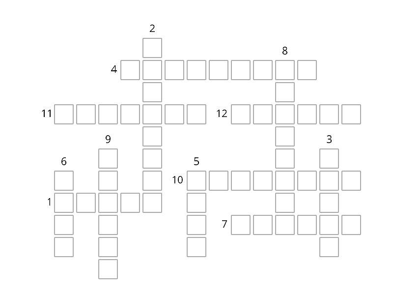 Vocabulary Pop Culture - Crossword