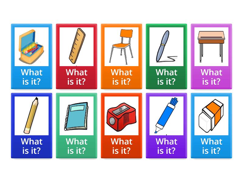 Classroom objects - Flip tiles