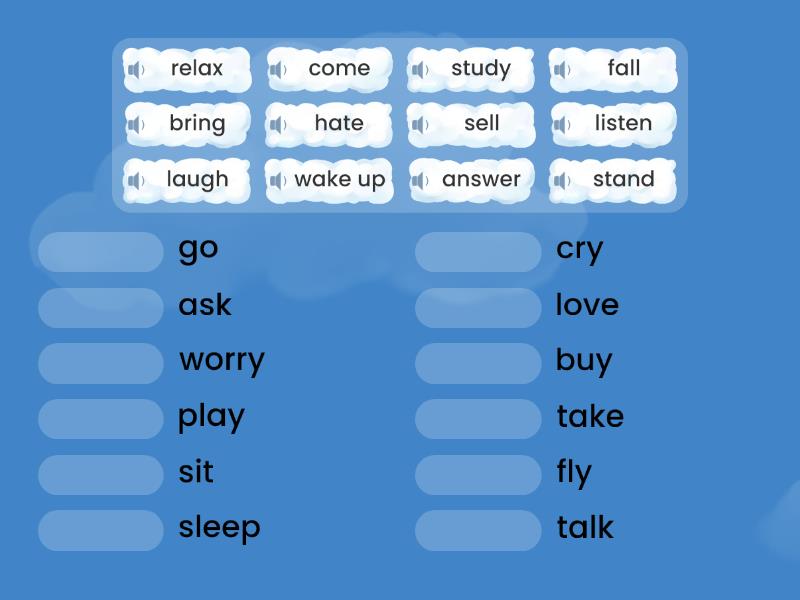 Opposites - Verbs - Match up