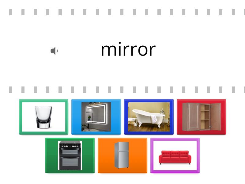 Spotlight 3, module 6, unit 12a, My House vocabulary - Find the match