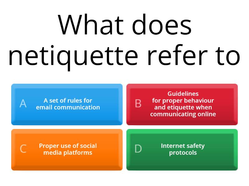 Netiquette - Quiz