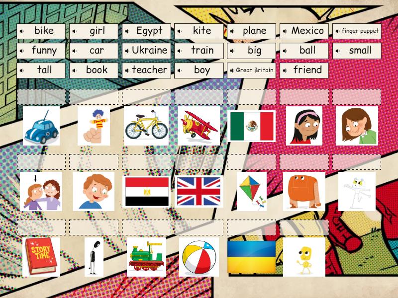 Academy Stars 1 Unit 1 Vocabulary - Match up
