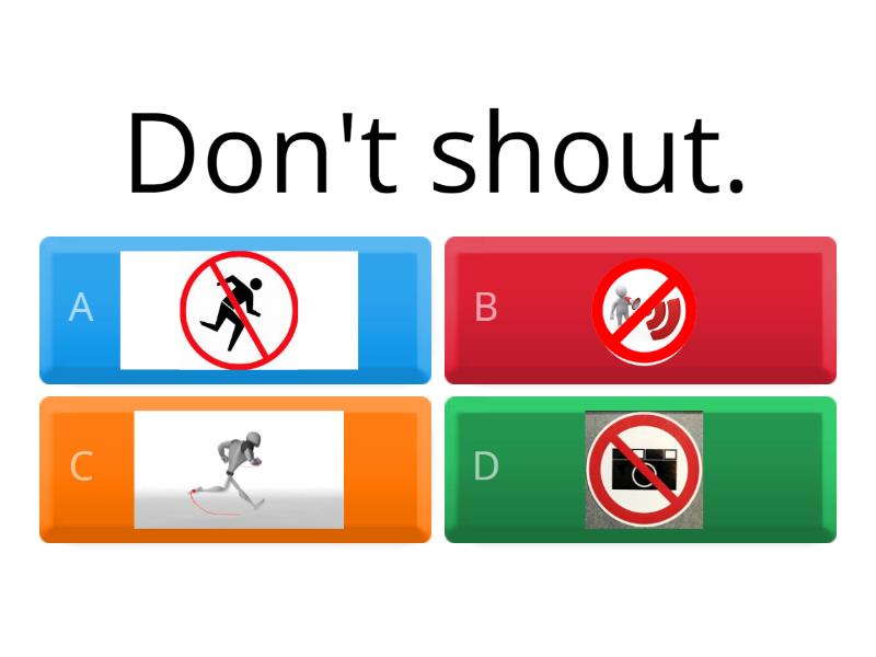 Classroom rules - Quiz