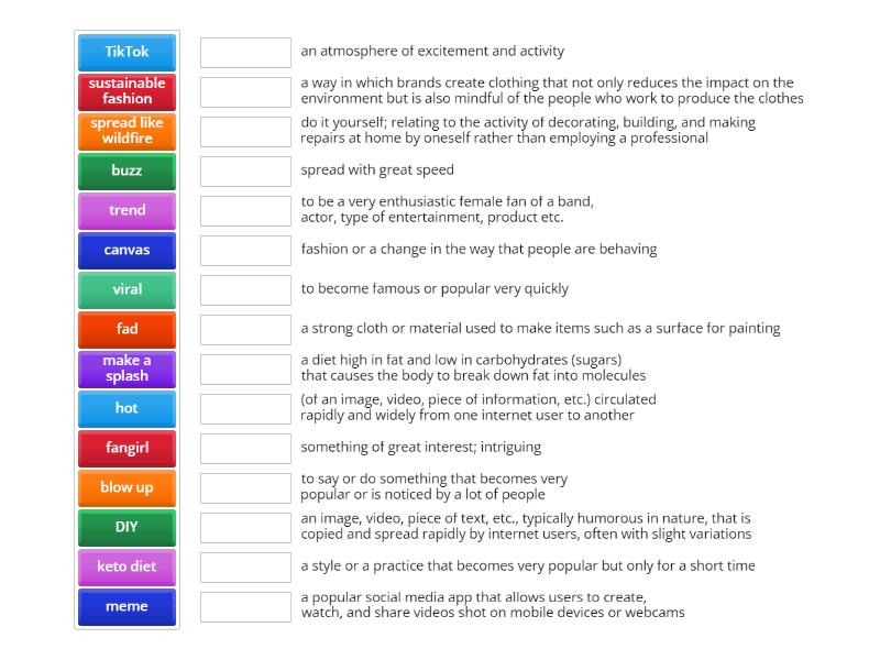 Trends and changes - Match up