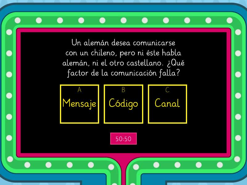 Factores De La Comunicación - Concurso De Preguntas