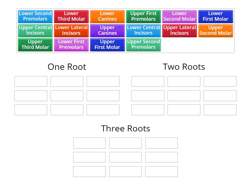 Number of roots - Group sort