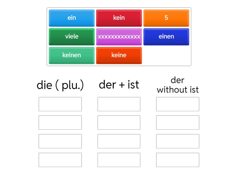 der - Group sort