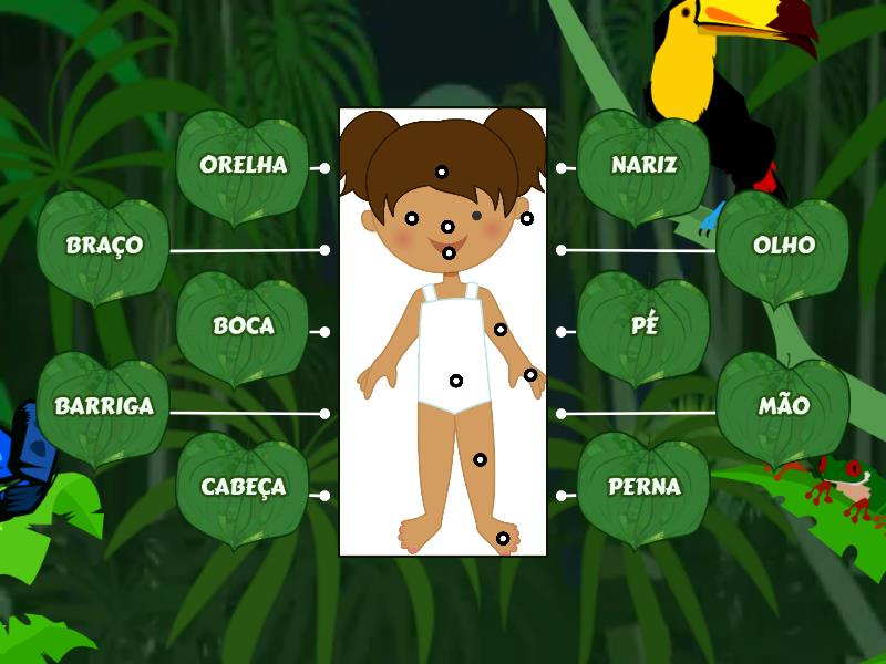 PARTES DO CORPO HUMANO - Labelled Diagram