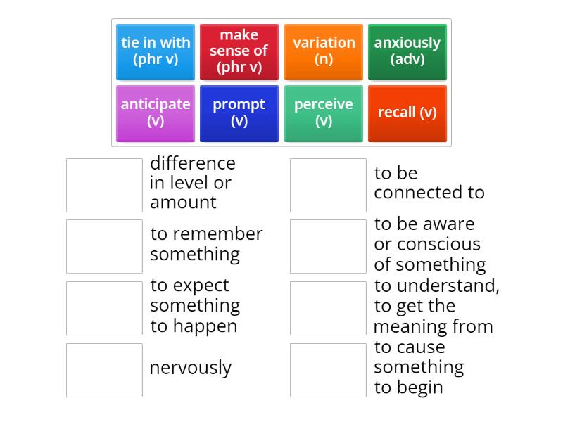 2 LISTENING - Was that my phone ringing? - Vocabulary preview - Match up