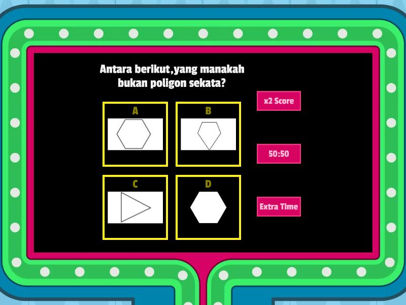 MATEMATIK TINGKATAN 2: POLIGON - Concurso de preguntas