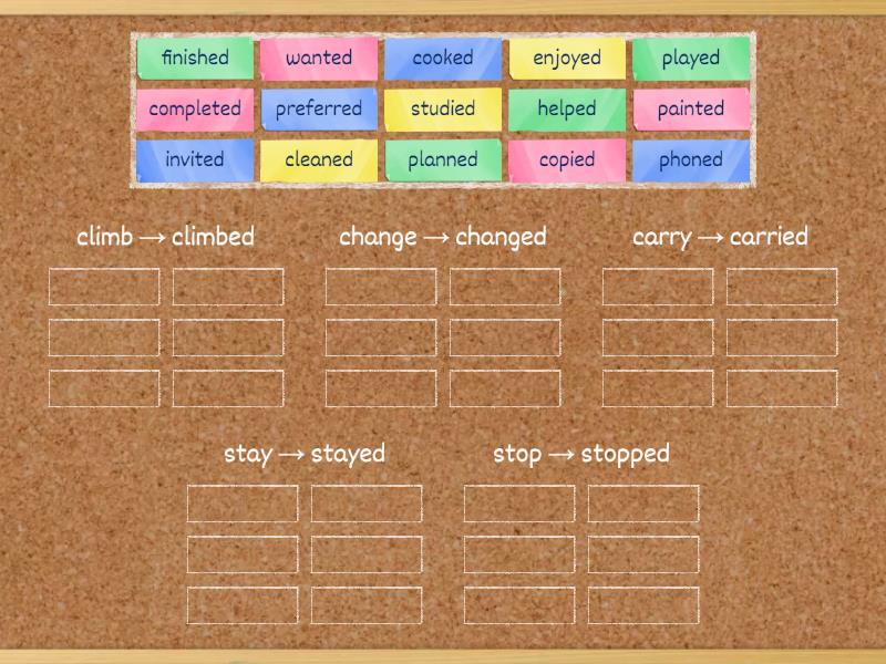 Sorting Verbs - Group Sort