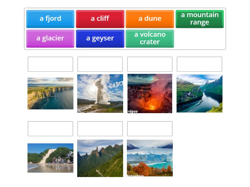 Geographical Features - Match up