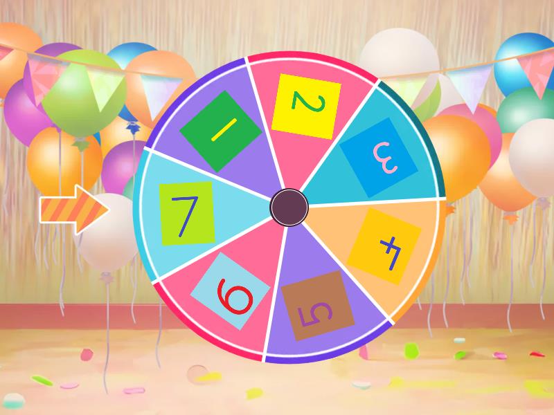 Number wheel - Spin the wheel