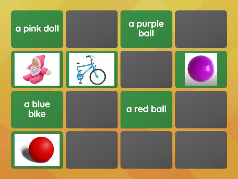 Kid's box 1 unit 2 Toys - Matching pairs