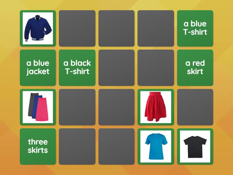 Kid's box 1 Unit 8 matching - Matching pairs