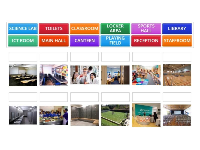PLACES IN A SCHOOL 2 - Match up
