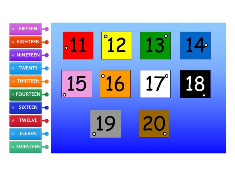 BEI Numbers 11 - 20 - Labelled diagram